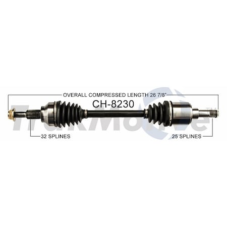 Surtrack Axle Cv Axle Shaft, Ch-8230 CH-8230